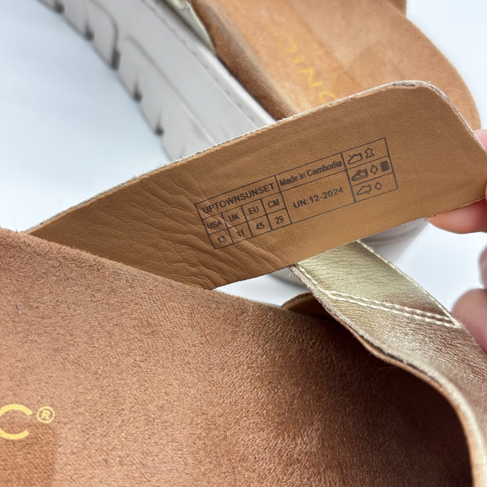 Vionic Uptown Sunset Wedge Slide Sandals US 13 Boho Luxe Euro Comfort EU 45 - Picture 6 of 7